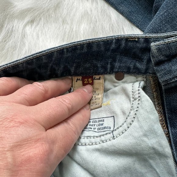 7 for All Mankind Low Rise Vintage Flare Crop Jeans Size 25 - Picture 7 of 14